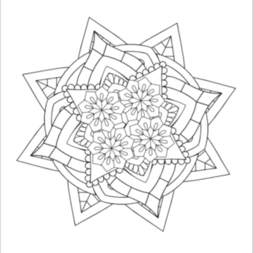 25 Fun Mandala Circles Coloring Book - Picture 12 of 13